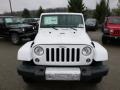 2014 Bright White Jeep Wrangler Sahara 4x4  photo #3