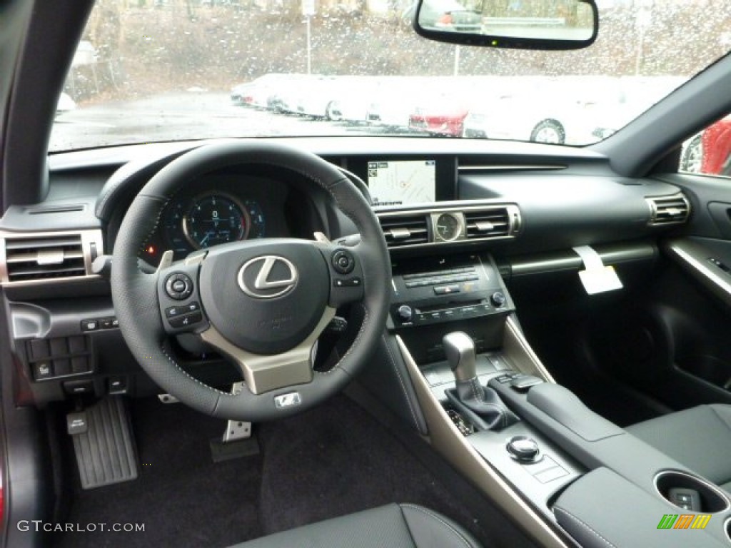 2014 Lexus IS 350 F Sport AWD Black Dashboard Photo #89686344