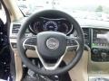 2014 Jeep Grand Cherokee New Zealand Black/Light Frost Interior Steering Wheel Photo