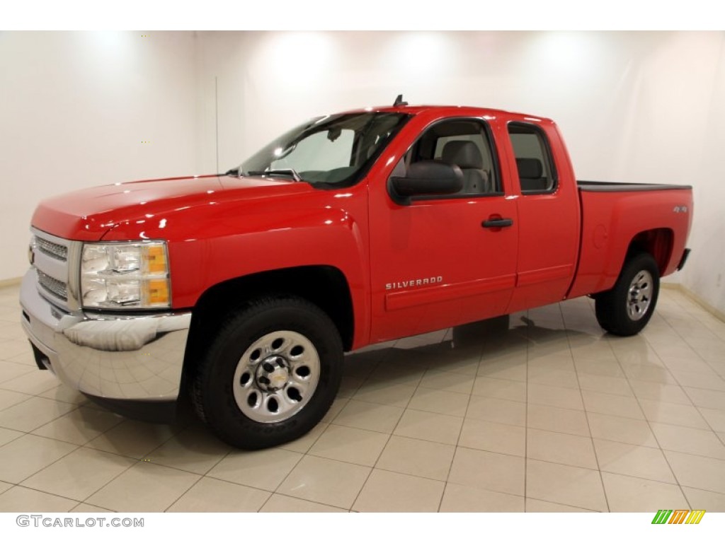 Victory Red 2013 Chevrolet Silverado 1500 LT Extended Cab 4x4 Exterior Photo #89688645