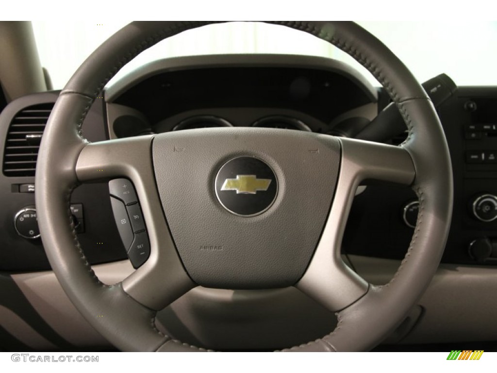 2013 Chevrolet Silverado 1500 LT Extended Cab 4x4 Light Titanium/Dark Titanium Steering Wheel Photo #89688708