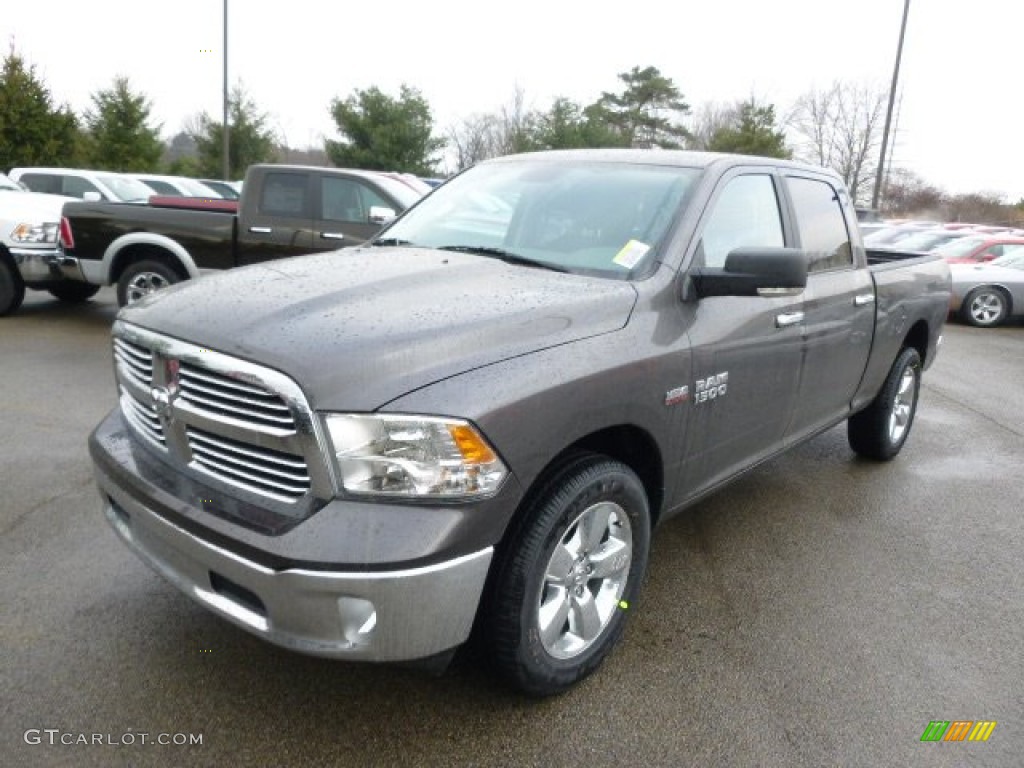 2014 1500 Big Horn Crew Cab 4x4 - Granite Crystal Metallic / Black/Diesel Gray photo #2