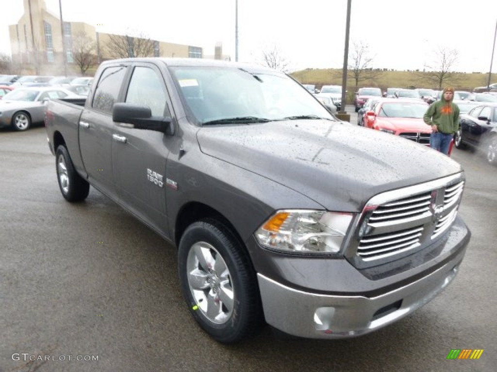 2014 1500 Big Horn Crew Cab 4x4 - Granite Crystal Metallic / Black/Diesel Gray photo #4