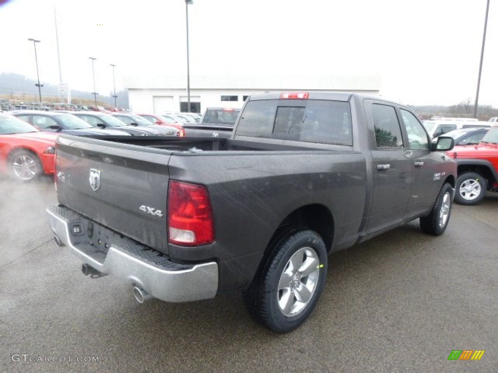 2014 1500 Big Horn Crew Cab 4x4 - Granite Crystal Metallic / Black/Diesel Gray photo #6