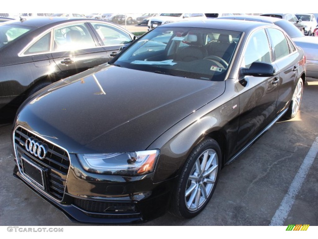 2014 A4 2.0T quattro Sedan - Phantom Black Pearl / Black photo #3