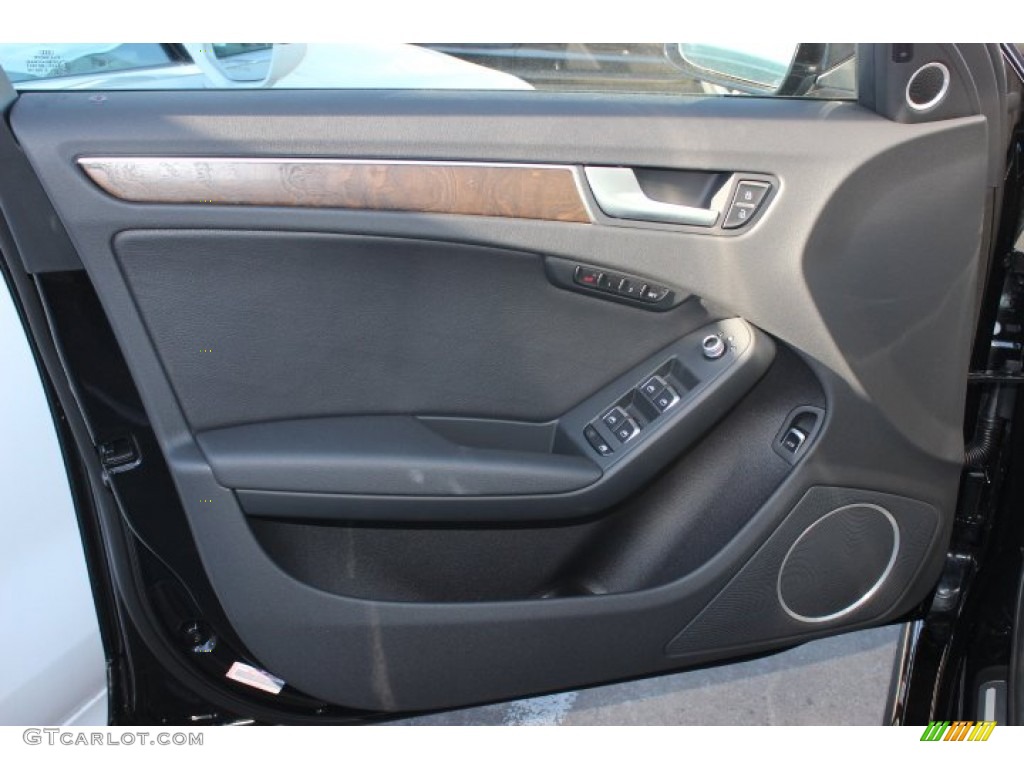 2014 Audi A4 2.0T quattro Sedan Black Door Panel Photo #89690892