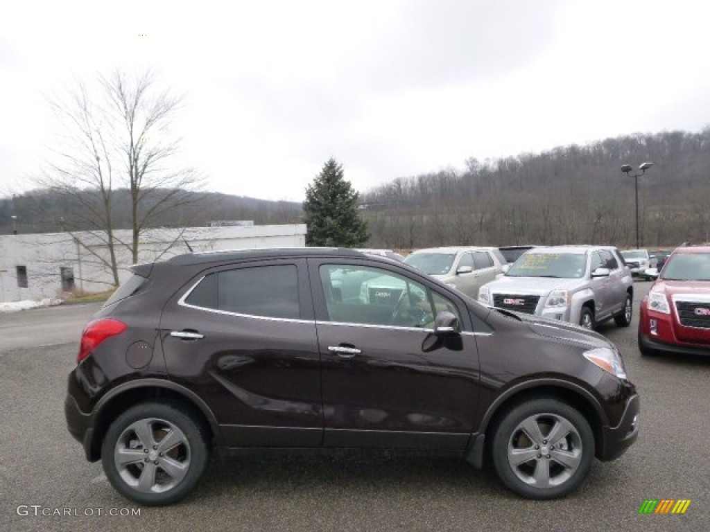 Deep Espresso Brown Metallic 2014 Buick Encore Leather AWD Exterior Photo #89691834