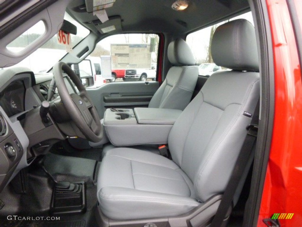 Steel Interior 2014 Ford F250 Super Duty XL Regular Cab 4x4 Photo #89693553