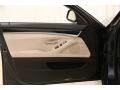 2013 BMW 5 Series Oyster/Black Interior Door Panel Photo