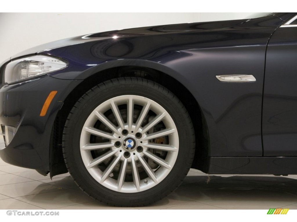 2013 5 Series 535i xDrive Sedan - Imperial Blue Metallic / Oyster/Black photo #50