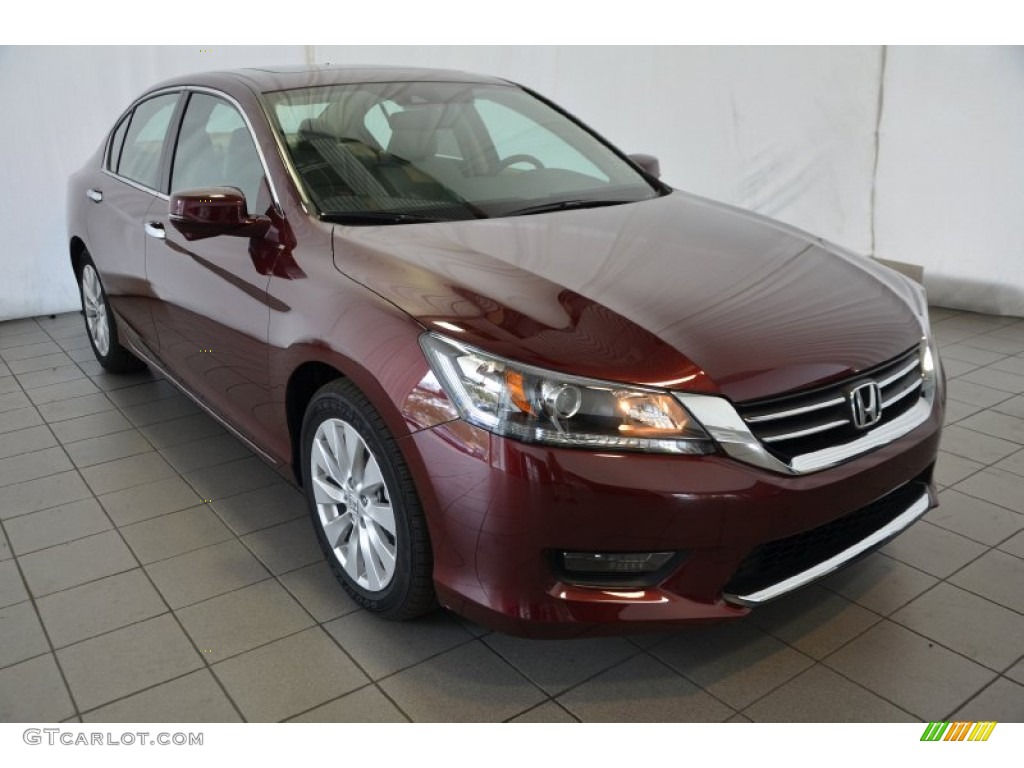 2014 Accord EX-L Sedan - Basque Red Pearl II / Ivory photo #1