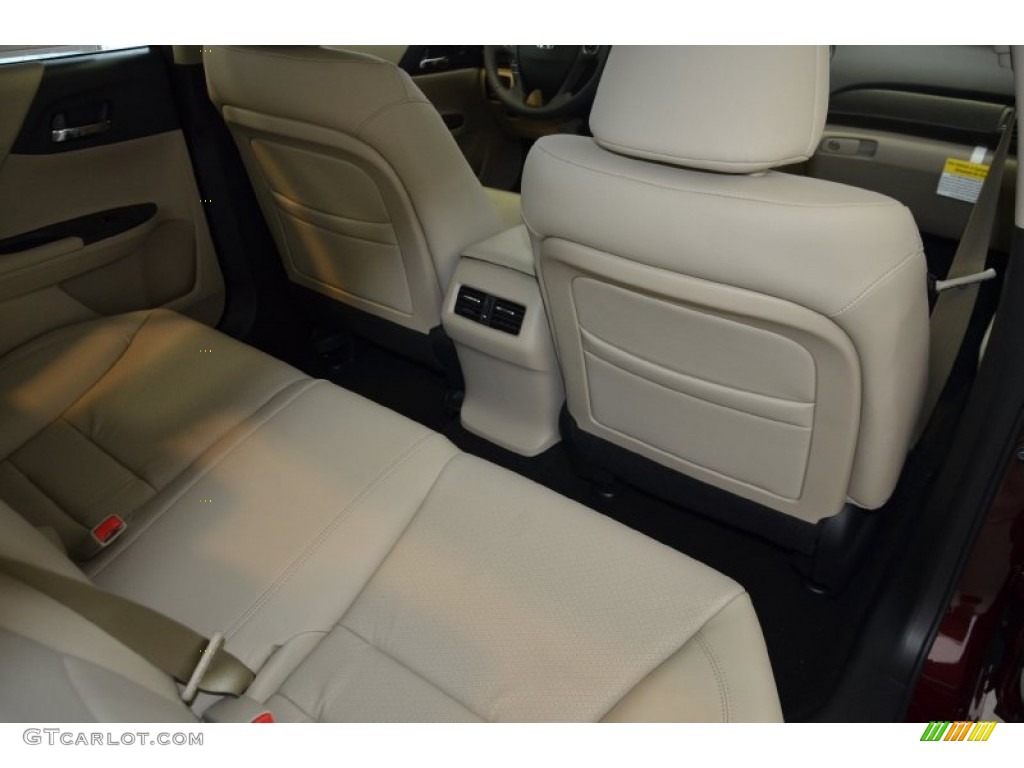 2014 Accord EX-L Sedan - Basque Red Pearl II / Ivory photo #33
