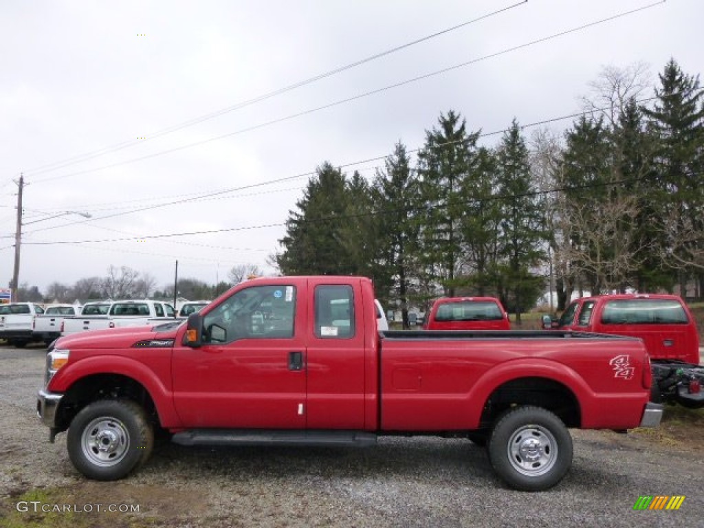 Vermillion Red 2014 Ford F250 Super Duty XL SuperCab 4x4 Exterior Photo #89697327