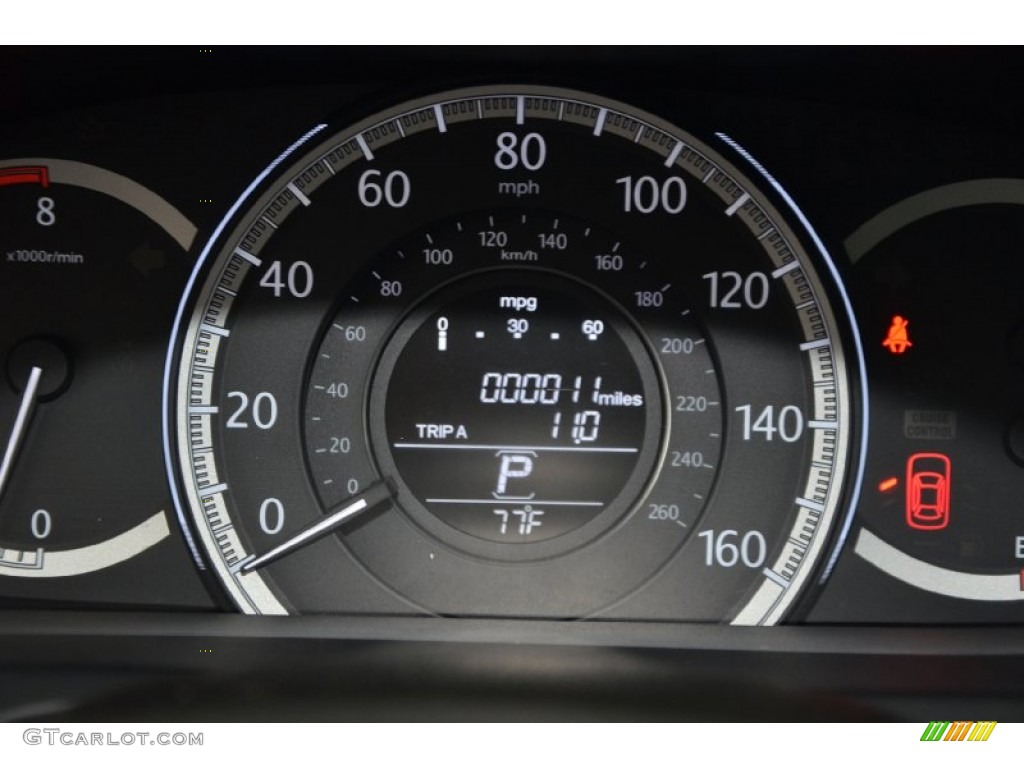 2014 Accord EX-L Sedan - Modern Steel Metallic / Gray photo #24