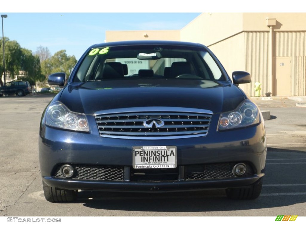 2006 M 35 Sport Sedan - Twilight Blue Pearl / Graphite photo #3