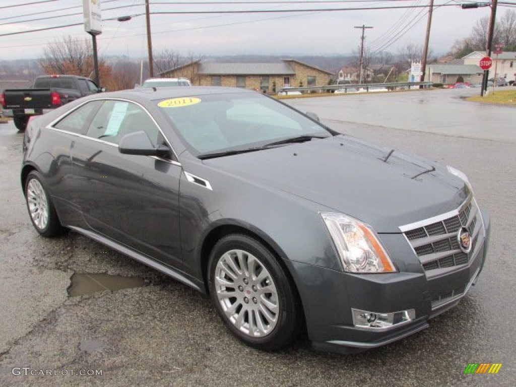 Thunder Gray ChromaFlair 2011 Cadillac CTS 4 AWD Coupe Exterior Photo #89699625