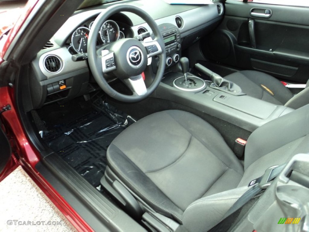 Black Interior 2009 Mazda MX-5 Miata Sport Roadster Photo #89699958