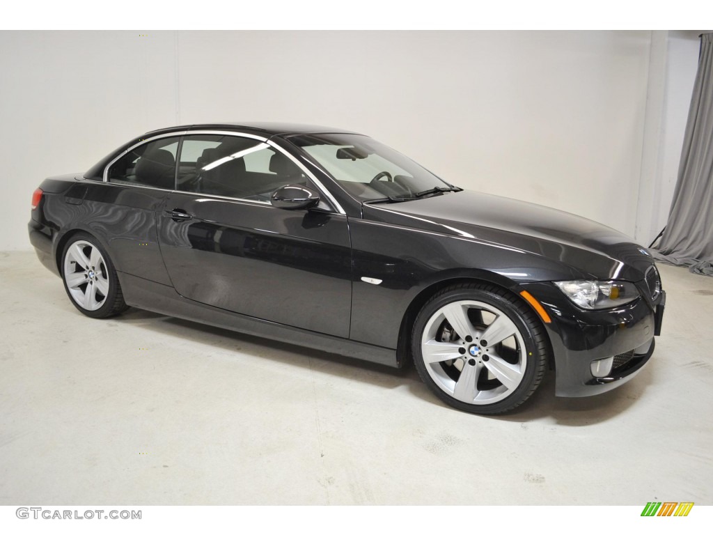 2009 3 Series 335i Convertible - Jet Black / Black photo #2