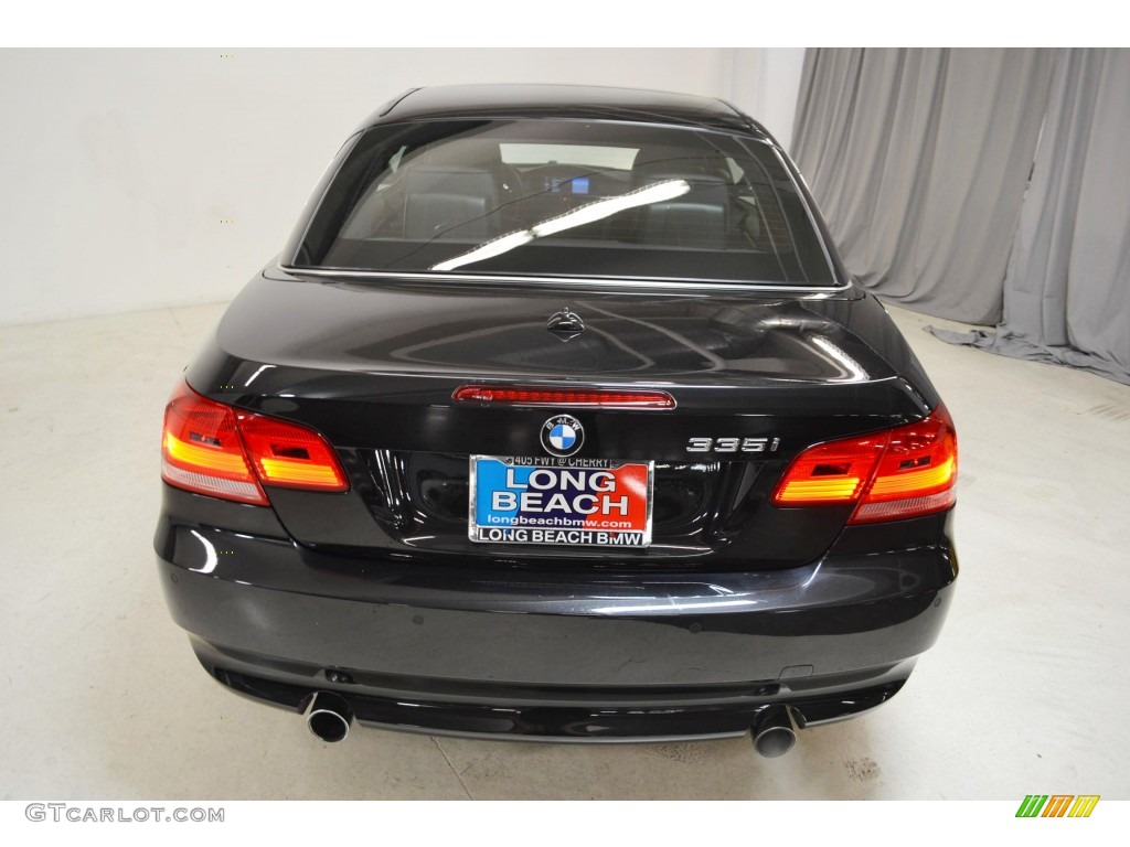 2009 3 Series 335i Convertible - Jet Black / Black photo #6