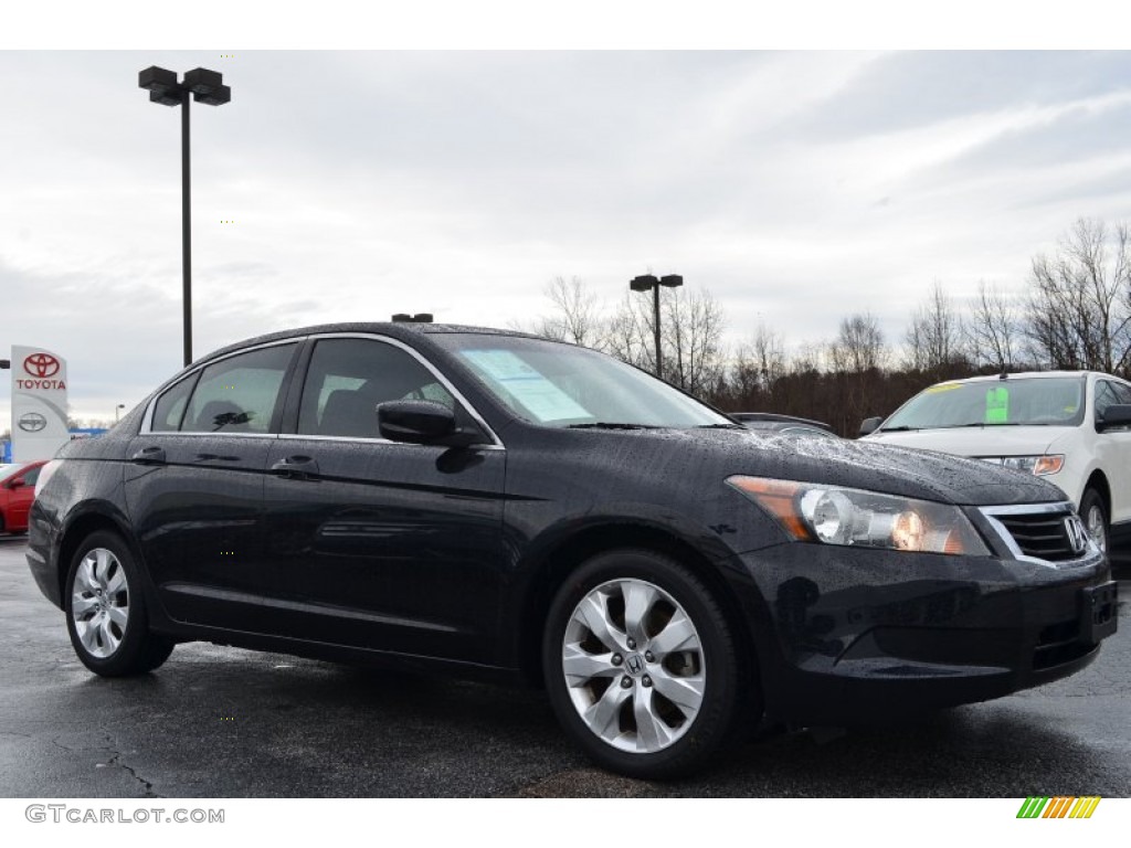 2008 Nighthawk Black Pearl Honda Accord EX Sedan 89673967 Photo 2