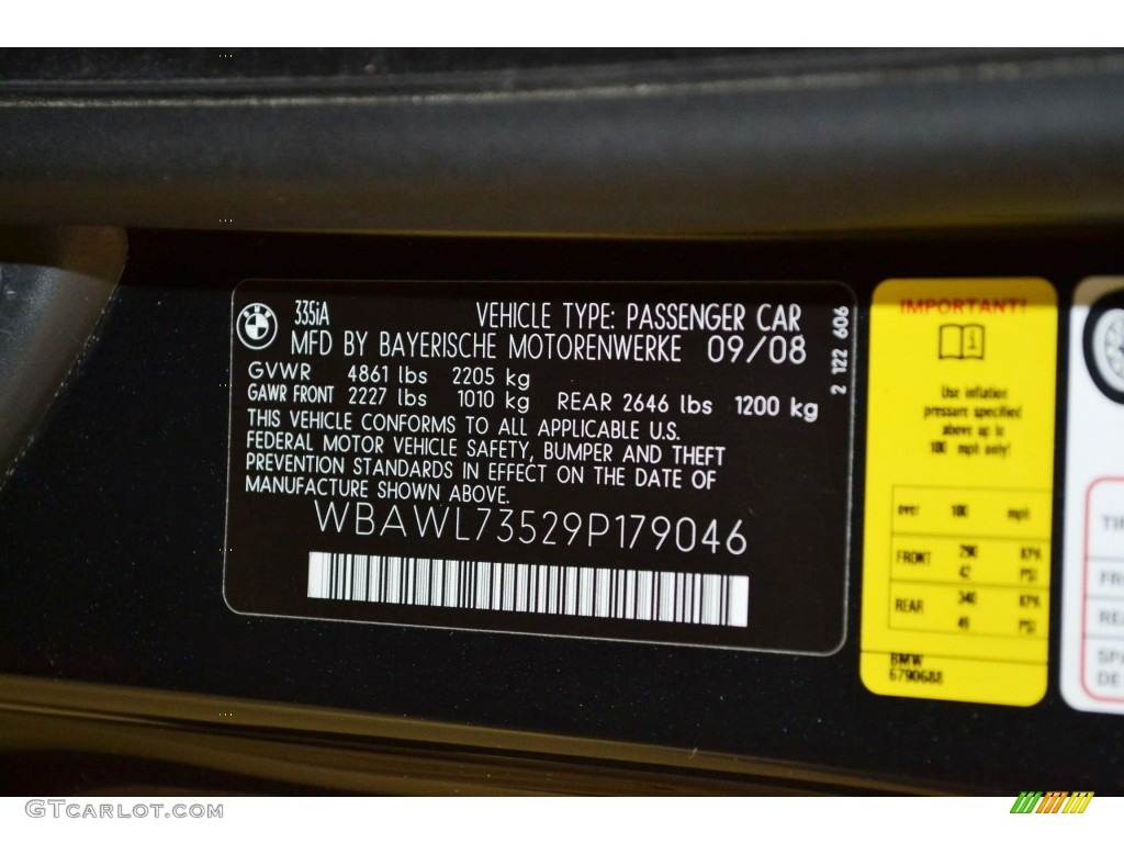 2009 3 Series 335i Convertible - Jet Black / Black photo #11