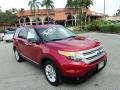 2012 Red Candy Metallic Ford Explorer XLT  photo #1