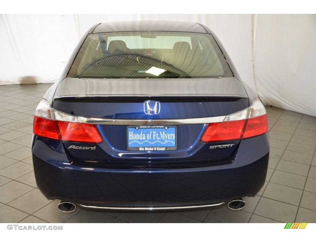 2014 Accord Sport Sedan - Obsidian Blue Pearl / Black photo #7