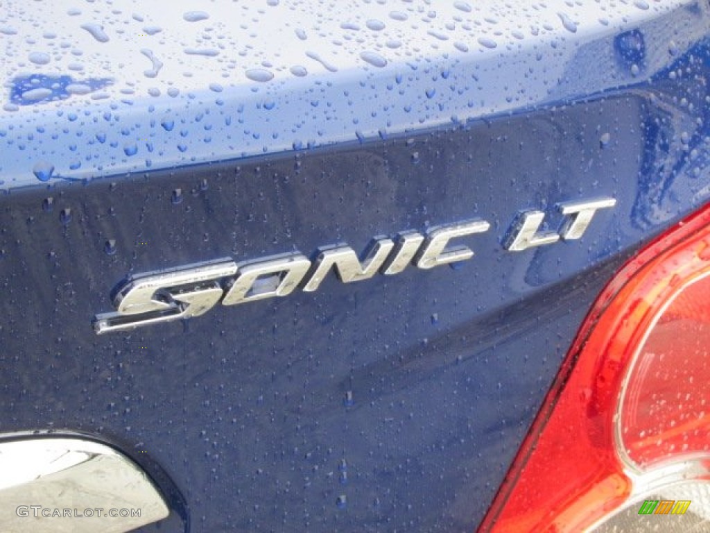2014 Sonic LT Sedan - Blue Topaz Metallic / Jet Black/Dark Titanium photo #8
