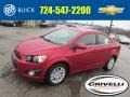 2014 Crystal Red Tintcoat Chevrolet Sonic LT Sedan  photo #1