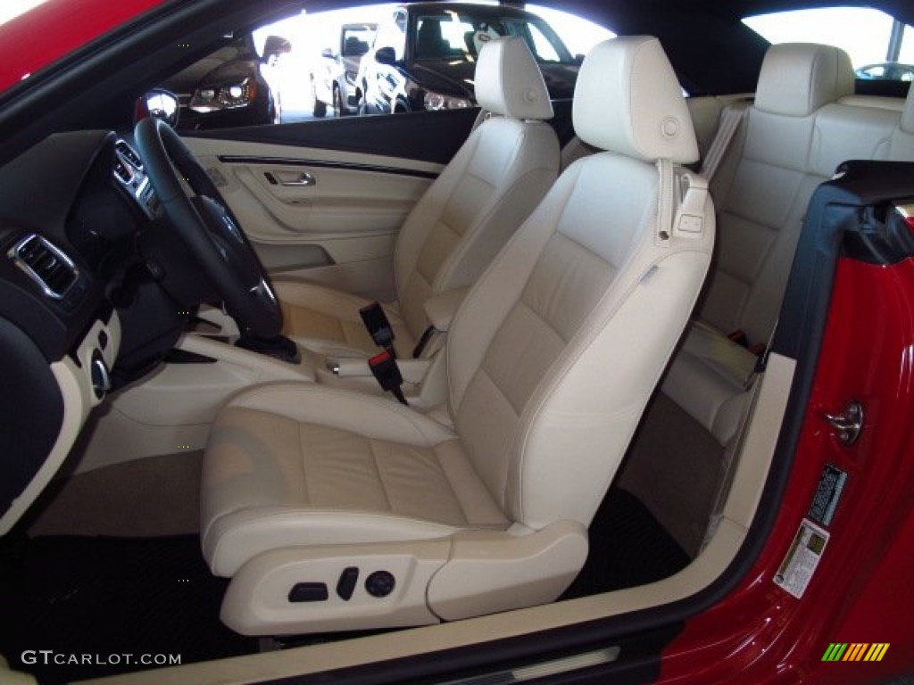 Cornsilk Beige Interior 2014 Volkswagen Eos Executive Photo #89703333
