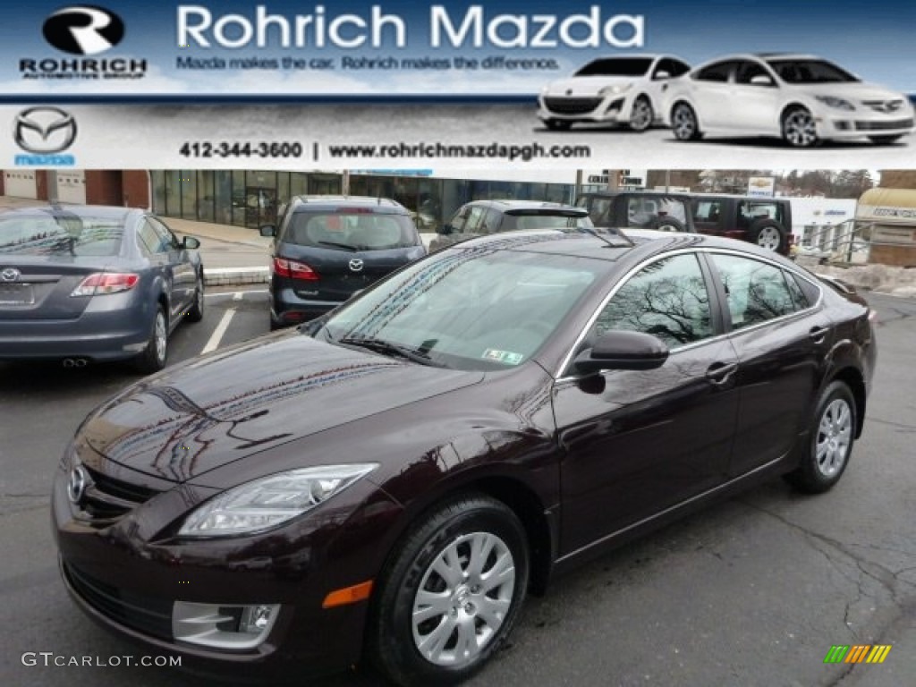 2010 MAZDA6 i Sport Sedan - Black Cherry Metallic / Black photo #1