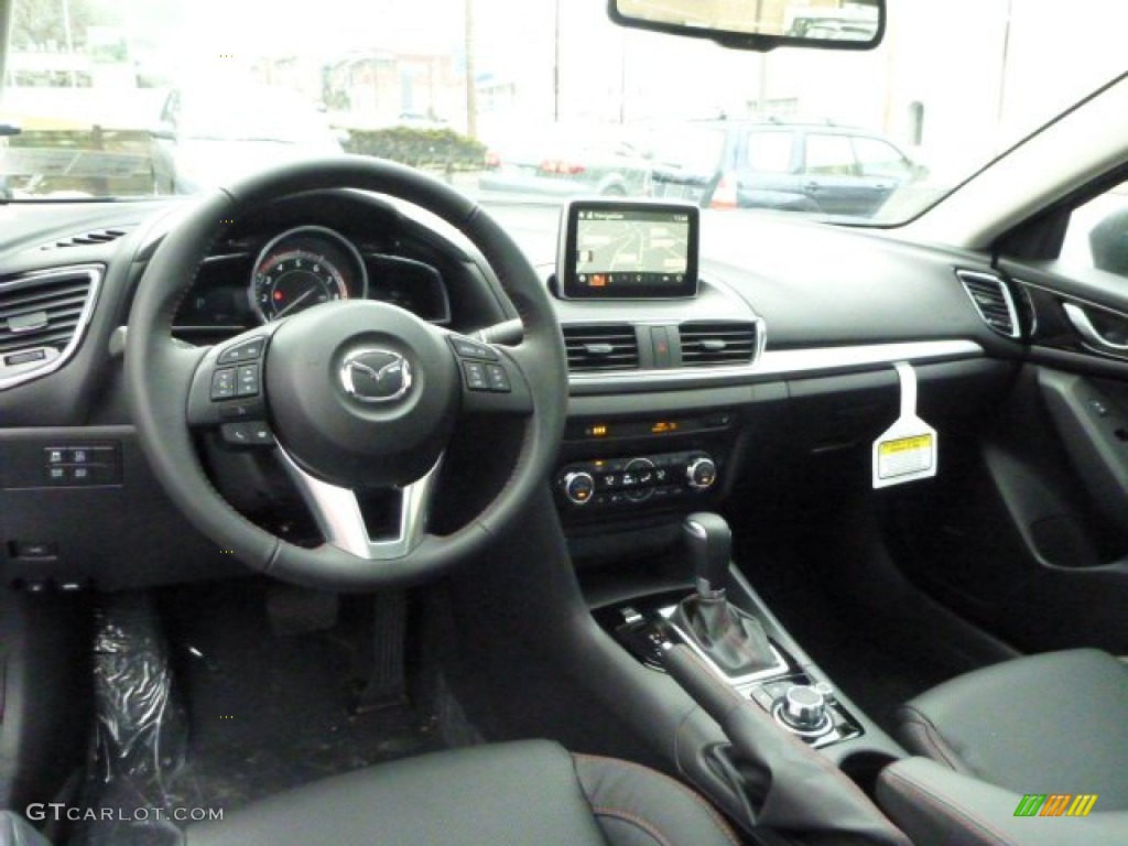 Black Interior 2014 Mazda MAZDA3 s Grand Touring 4 Door Photo #89705301