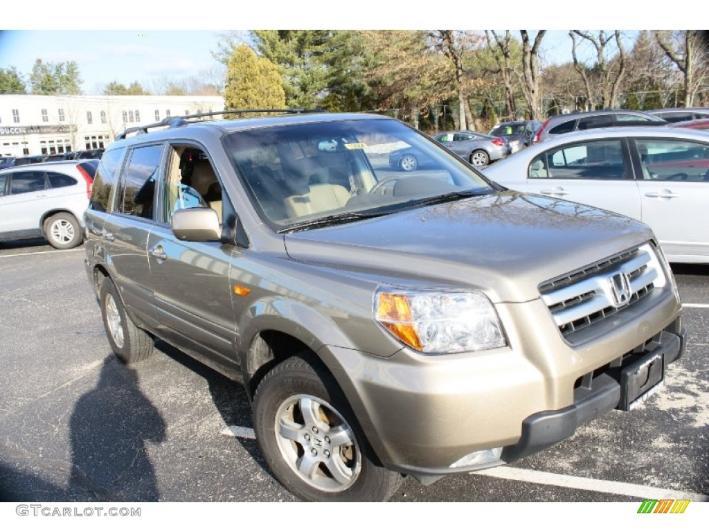 Mocha Metallic 2008 Honda Pilot EX-L 4WD Exterior Photo #89707668