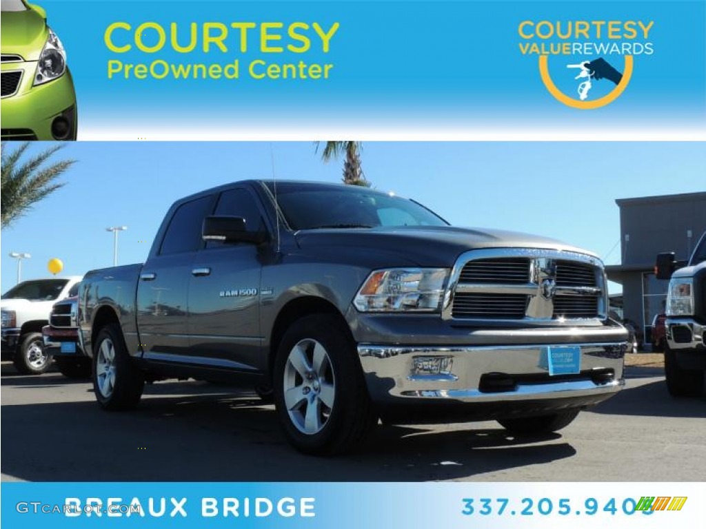 2011 Ram 1500 SLT Crew Cab - Mineral Gray Metallic / Dark Slate Gray/Medium Graystone photo #1
