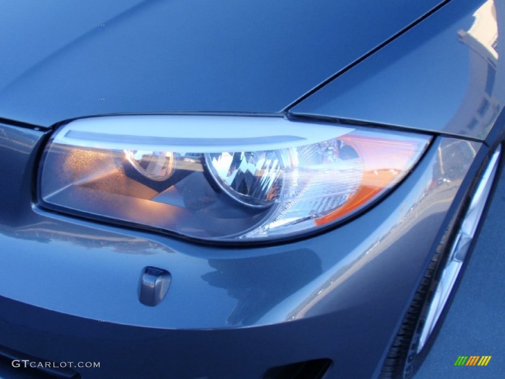 2013 1 Series 128i Convertible - Space Gray Metallic / Coral Red photo #8