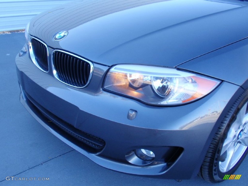 2013 1 Series 128i Convertible - Space Gray Metallic / Coral Red photo #9