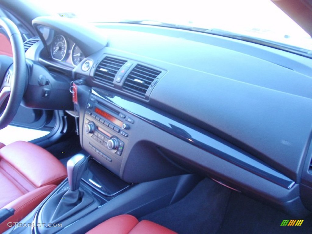 2013 1 Series 128i Convertible - Space Gray Metallic / Coral Red photo #21