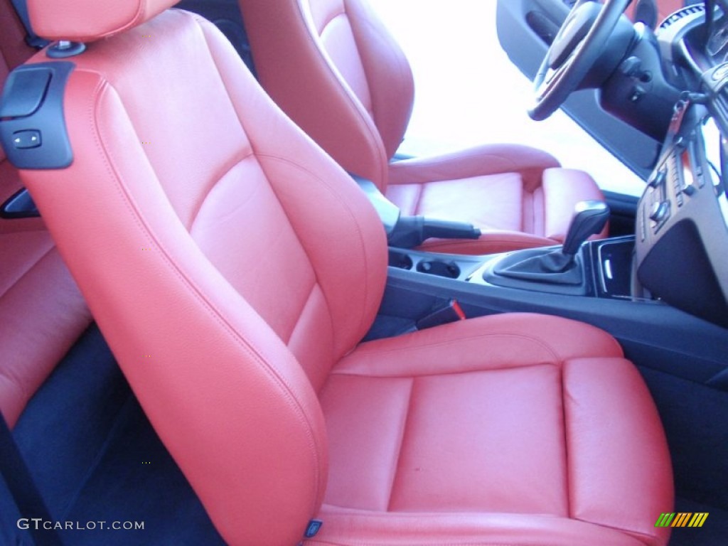 2013 1 Series 128i Convertible - Space Gray Metallic / Coral Red photo #22