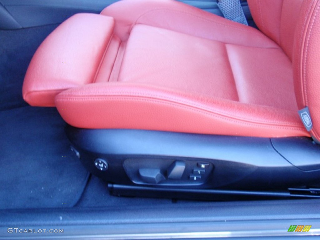 2013 1 Series 128i Convertible - Space Gray Metallic / Coral Red photo #28