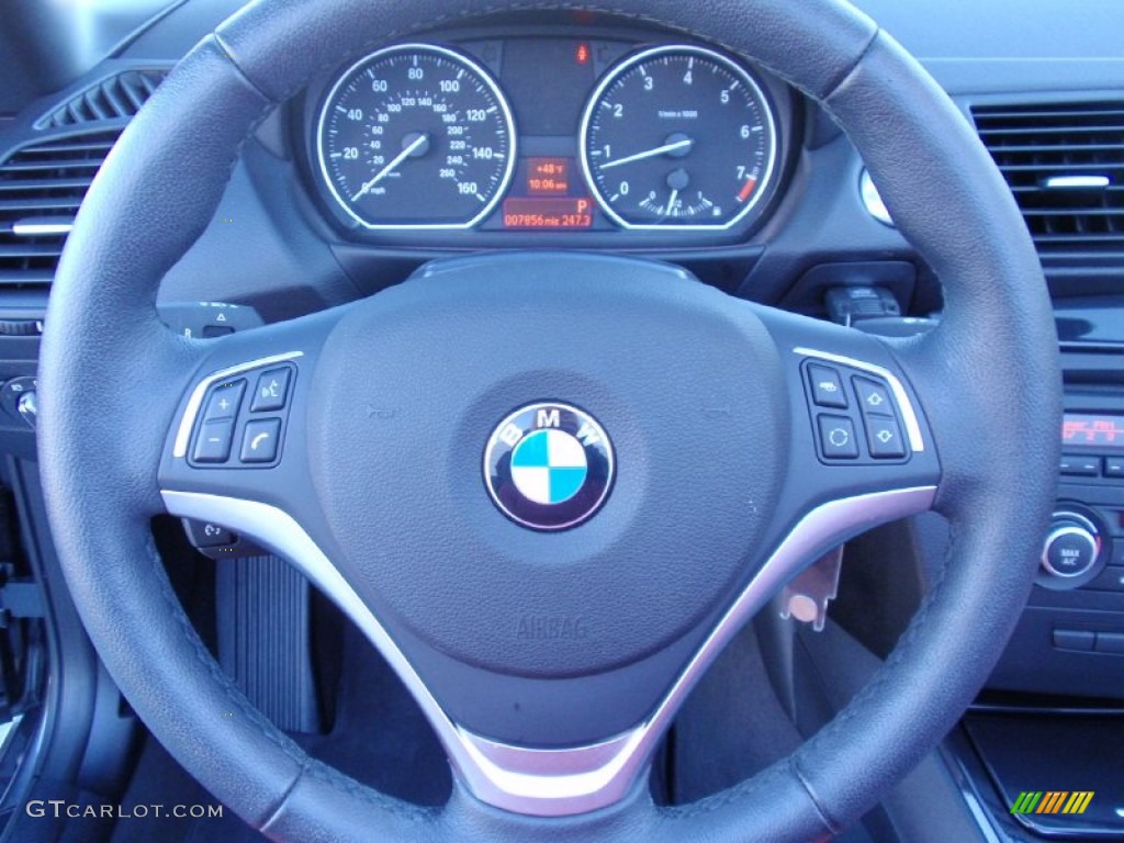 2013 1 Series 128i Convertible - Space Gray Metallic / Coral Red photo #35