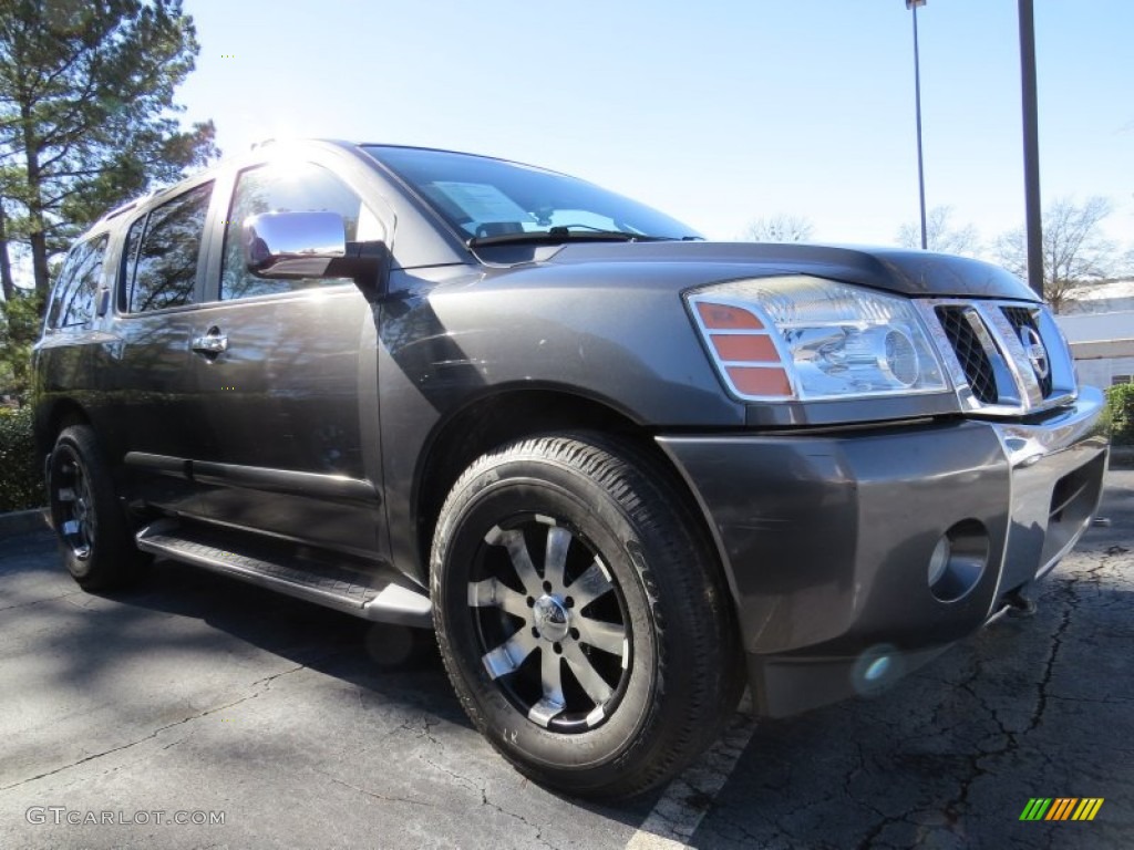 2004 Armada LE 4x4 - Smoke Metallic / Graphite/Titanium photo #4