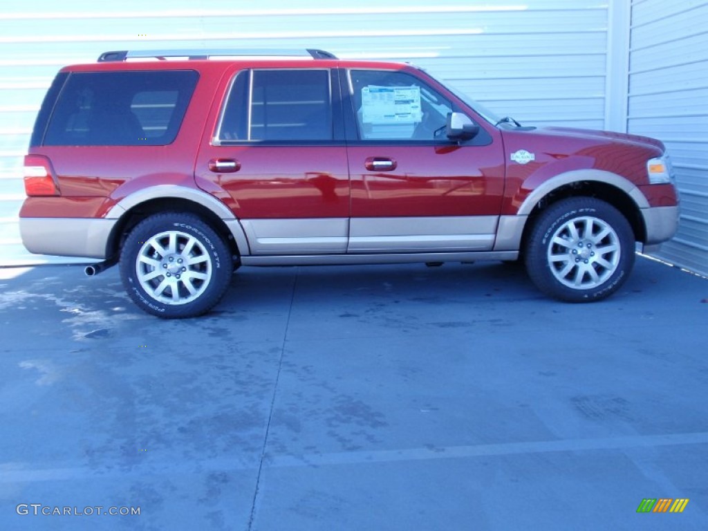 2014 Expedition King Ranch - Ruby Red / King Ranch Red (Chaparral) photo #3