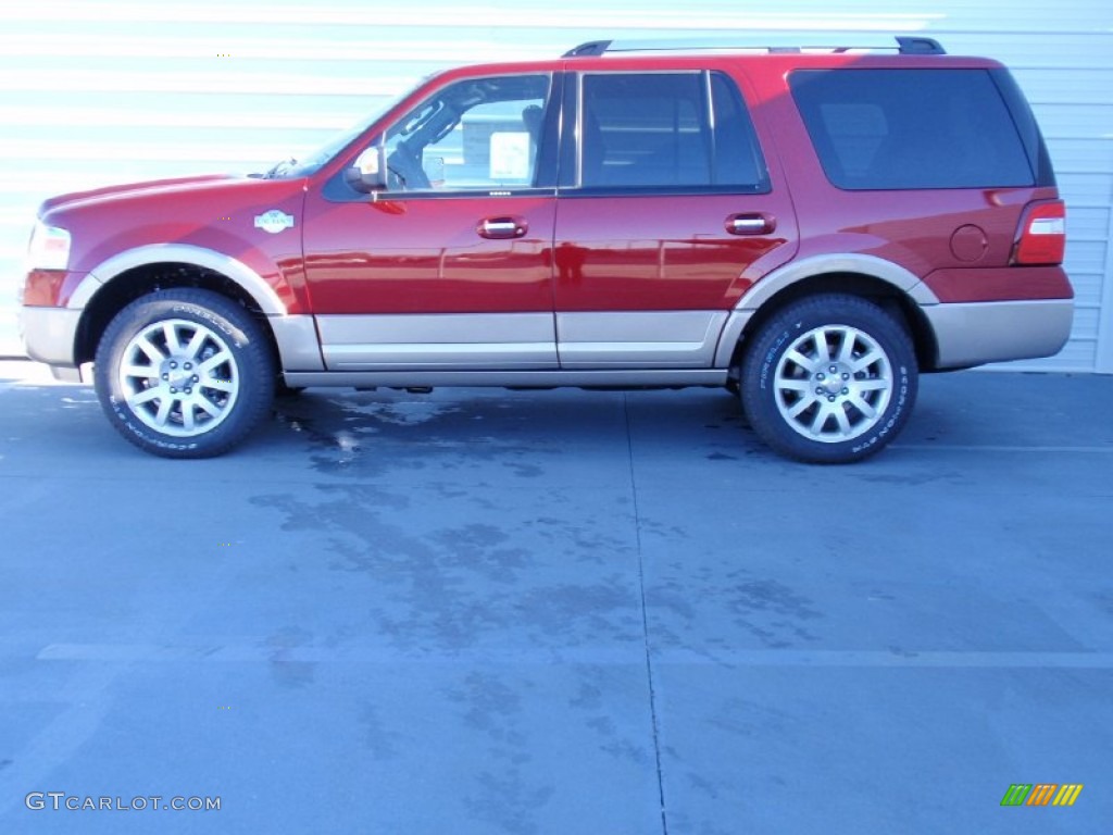 2014 Expedition King Ranch - Ruby Red / King Ranch Red (Chaparral) photo #5