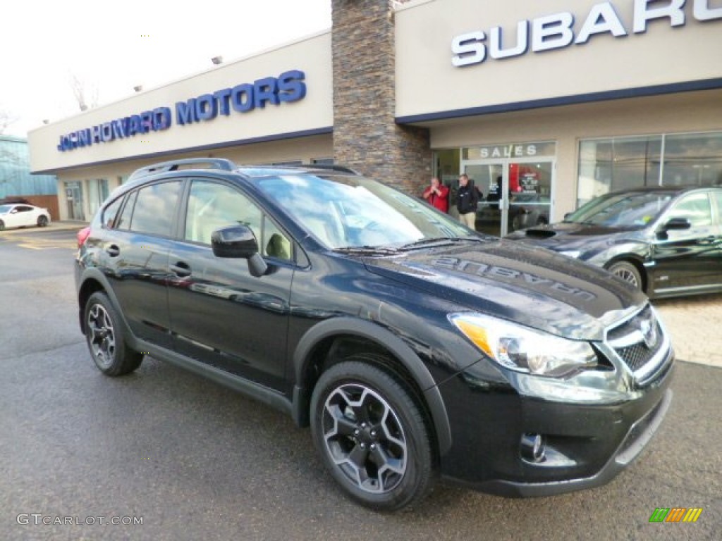 2014 XV Crosstrek 2.0i Premium - Crystal Black Silica / Ivory photo #1