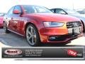 2014 Volcano Red Metallic Audi A4 2.0T quattro Sedan  photo #1