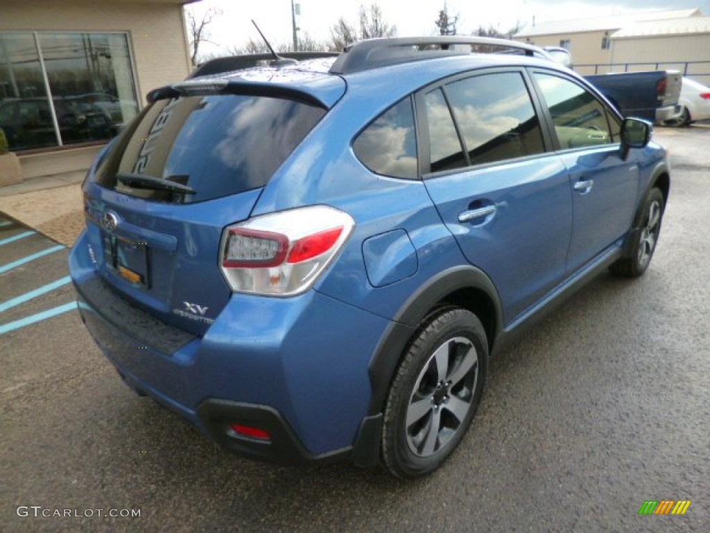2014 XV Crosstrek Hybrid Touring - Quartz Blue Pearl / Ivory photo #6