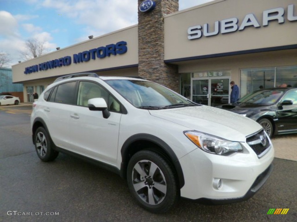 2014 XV Crosstrek Hybrid Touring - Satin White Pearl / Ivory photo #1