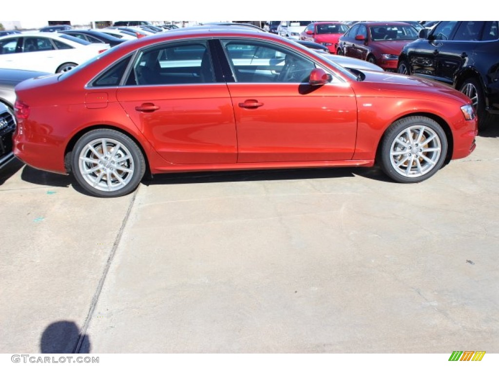 Volcano Red Metallic 2014 Audi A4 2.0T quattro Sedan Exterior Photo #89716921