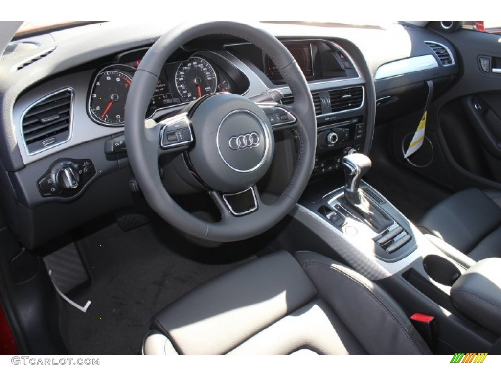 2014 A4 2.0T quattro Sedan - Volcano Red Metallic / Black photo #10