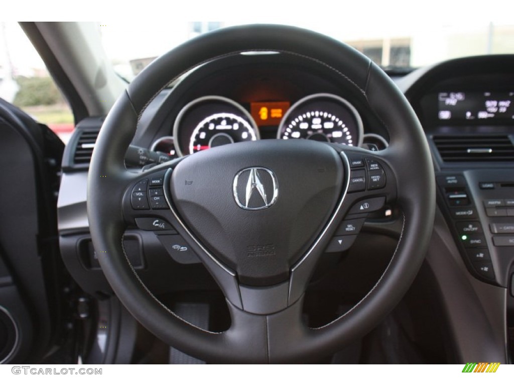 2014 Acura TL Special Edition Graystone Steering Wheel Photo #89718289
